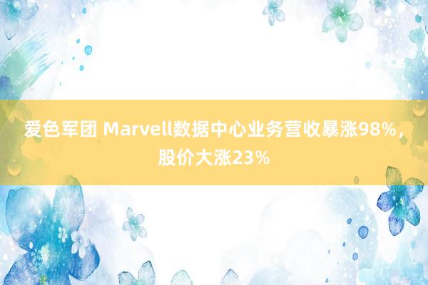 爱色军团 Marvell数据中心业务营收暴涨98%，股价大涨23%