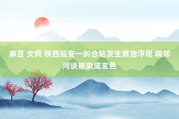 麻豆 女同 陕西延安一纠合站发生原油浮现 隔邻河谈被染成玄色
