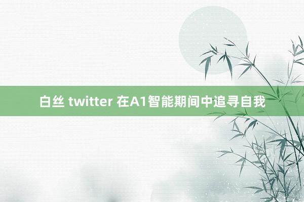 白丝 twitter 在A1智能期间中追寻自我