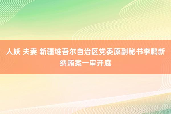 人妖 夫妻 新疆维吾尔自治区党委原副秘书李鹏新纳贿案一审开庭