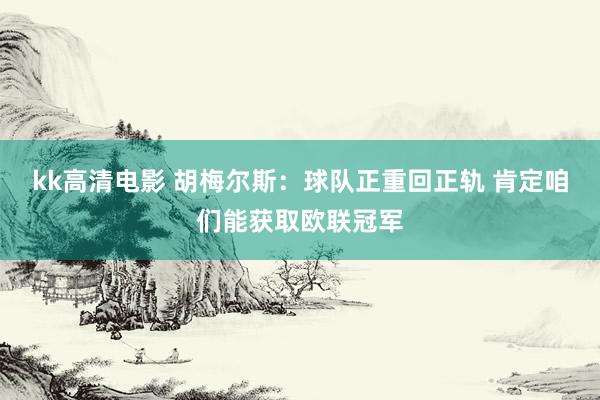 kk高清电影 胡梅尔斯：球队正重回正轨 肯定咱们能获取欧联冠军
