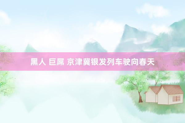 黑人 巨屌 京津冀银发列车驶向春天
