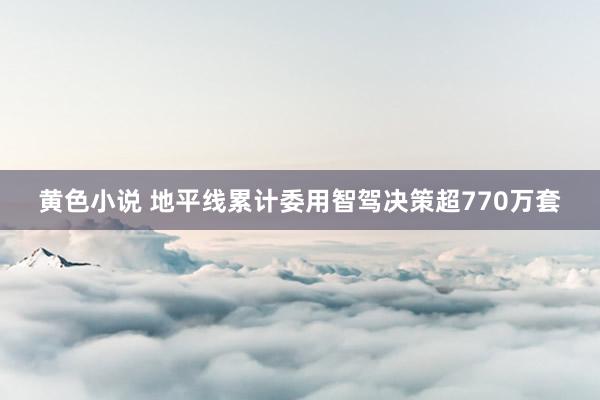 黄色小说 地平线累计委用智驾决策超770万套