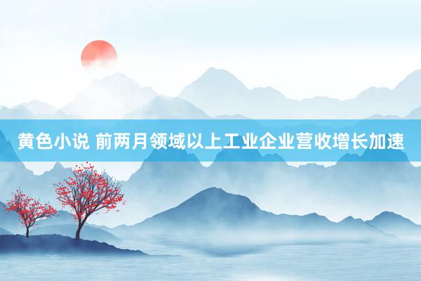 黄色小说 前两月领域以上工业企业营收增长加速
