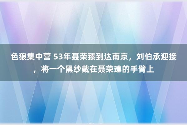 色狼集中营 53年聂荣臻到达南京，刘伯承迎接，将一个黑纱戴在聂荣臻的手臂上