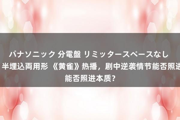 パナソニック 分電盤 リミッタースペースなし 露出・半埋込両用形 《黄雀》热播，剧中逆袭情节能否照进本质？