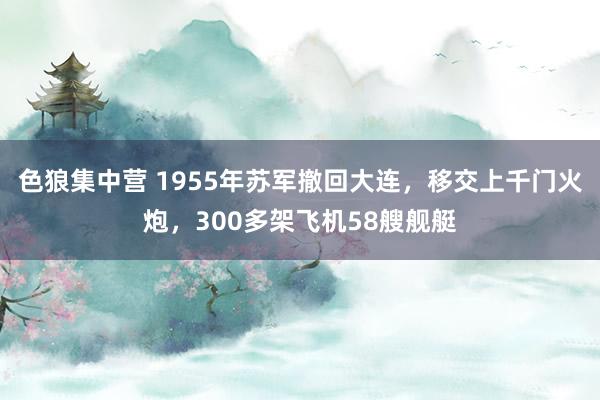 色狼集中营 1955年苏军撤回大连，移交上千门火炮，300多架飞机58艘舰艇