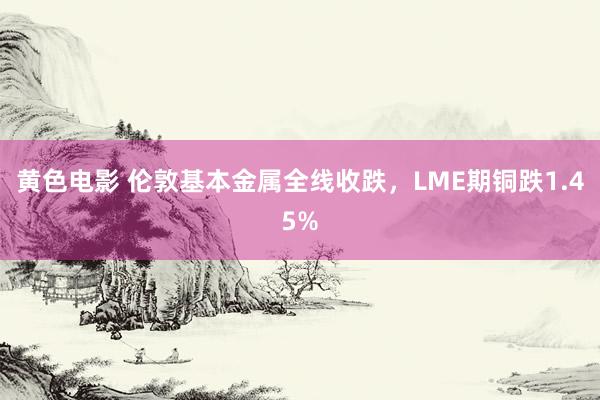 黄色电影 伦敦基本金属全线收跌，LME期铜跌1.45%