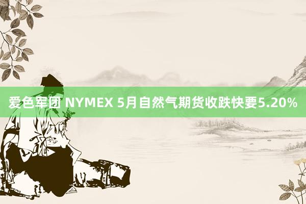 爱色军团 NYMEX 5月自然气期货收跌快要5.20%