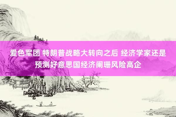 爱色军团 特朗普战略大转向之后 经济学家还是预测好意思国经济阑珊风险高企