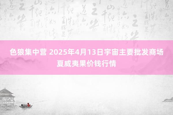 色狼集中营 2025年4月13日宇宙主要批发商场夏威夷果价钱行情