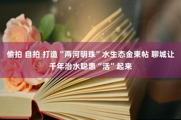 偷拍 自拍 打造“两河明珠”水生态金柬帖 聊城让千年治水聪惠“活”起来