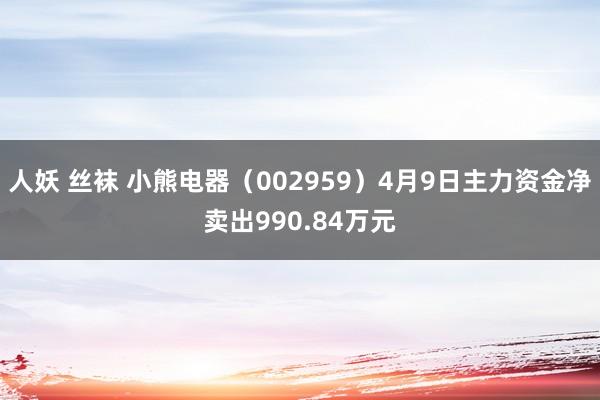 人妖 丝袜 小熊电器（002959）4月9日主力资金净卖出990.84万元