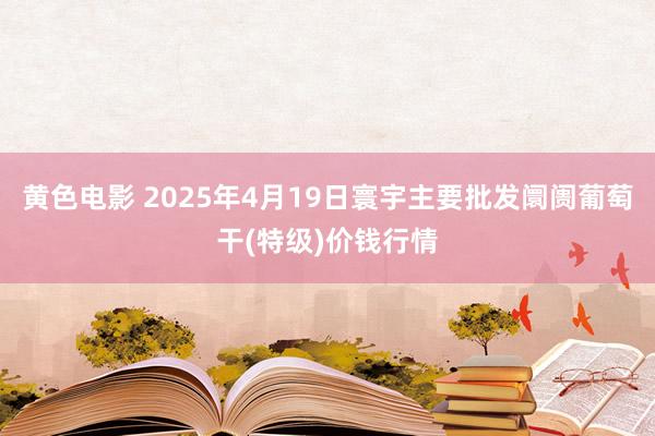 黄色电影 2025年4月19日寰宇主要批发阛阓葡萄干(特级)价钱行情