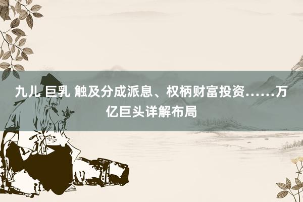 九儿 巨乳 触及分成派息、权柄财富投资……万亿巨头详解布局