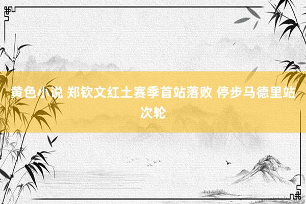 黄色小说 郑钦文红土赛季首站落败 停步马德里站次轮